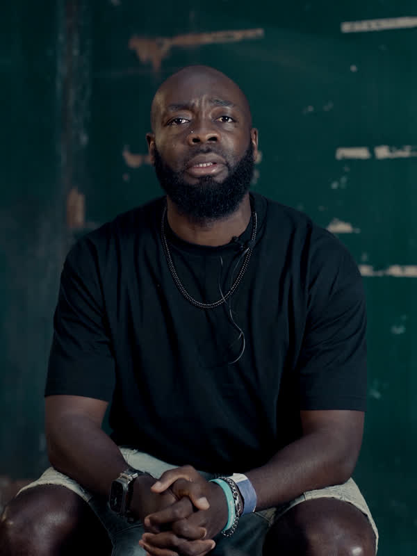Kemoy Walker, who brings the Knife Crime PSHE lessons to life